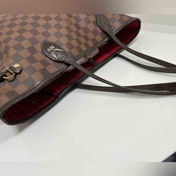 AUTHENTIC LOUIS VUITTON NEVERFULL MM Damier Ebene Tote bag - Picture 4 of 13